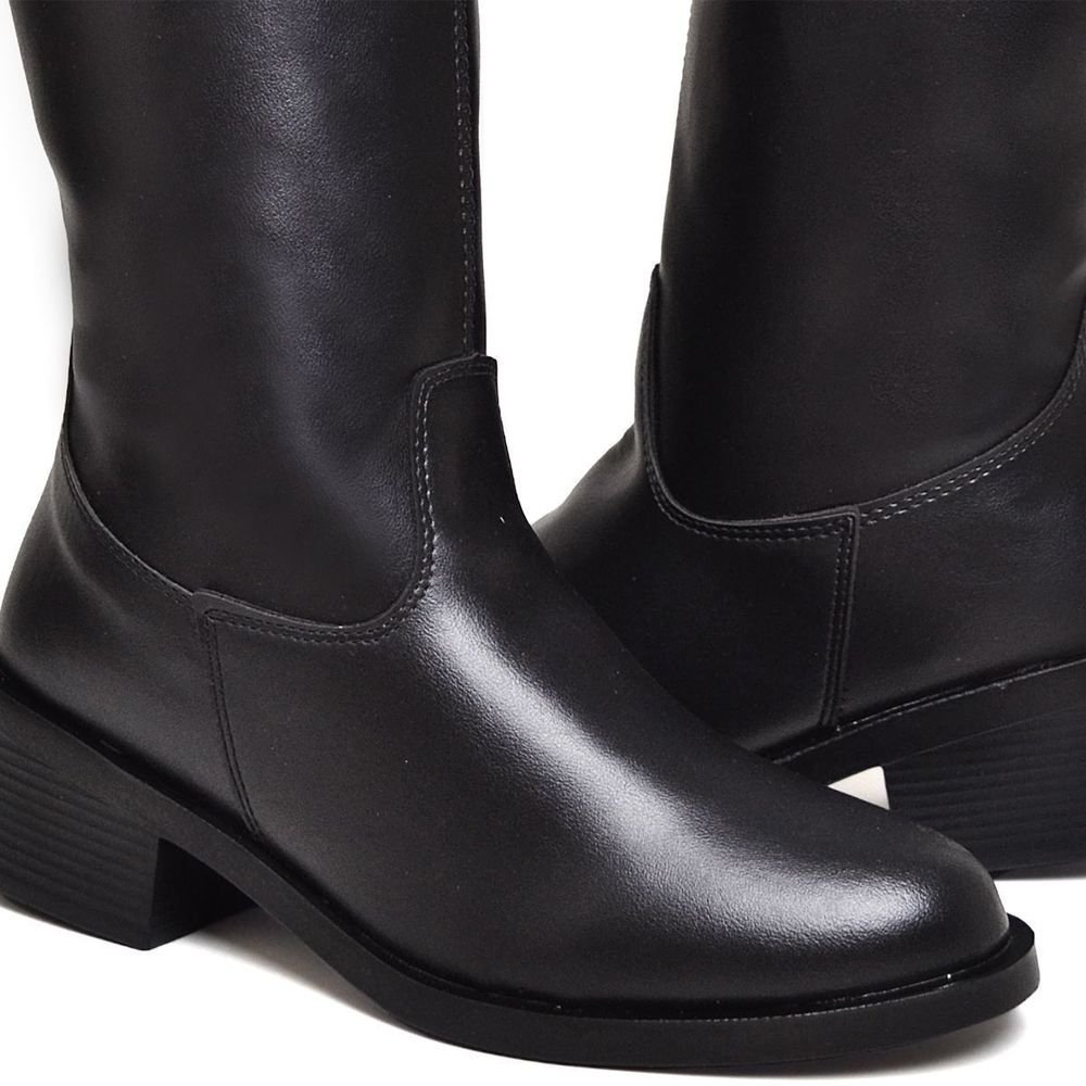 Bota Feminina Montaria Cano Longo DUBUY 1724FG Preto 4