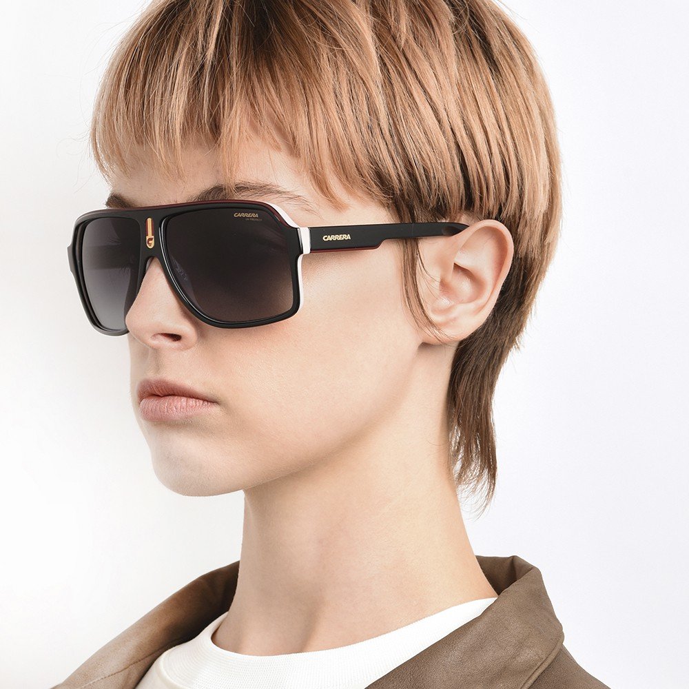 Óculos de Sol Carrera 1001/S 80S - Preto e Branco 62