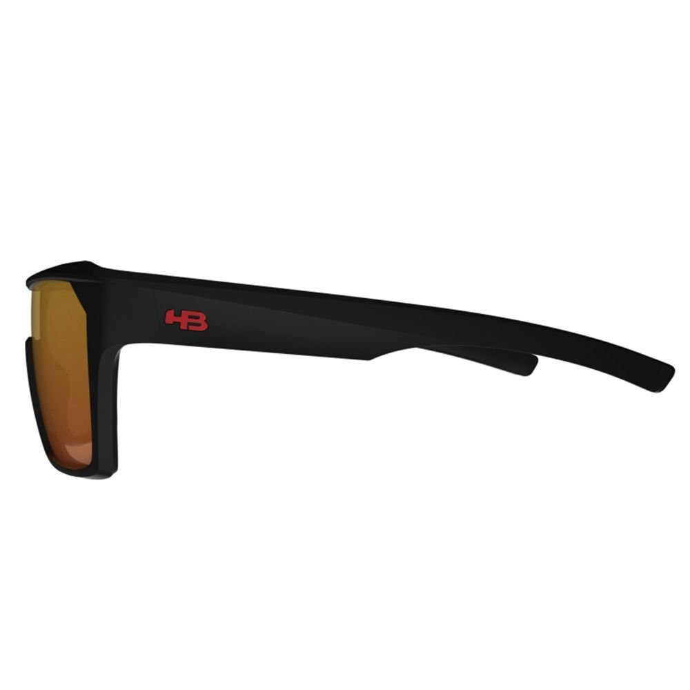 Óculos de Sol HB Carvin 2.0 - 55 Preto Fosco - Vermelho Chrome Preto 3