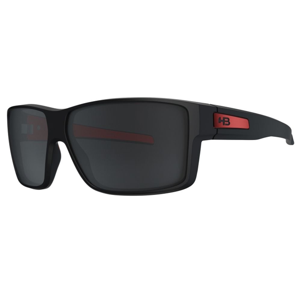 Óculos de Sol HB Big Vert - 65 Preto Fosco On Red