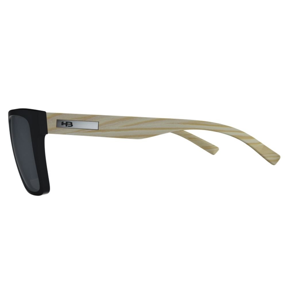 Óculos de Sol HB Floyd 56 - Preto Fosco e Efeito Madeira Preto 3
