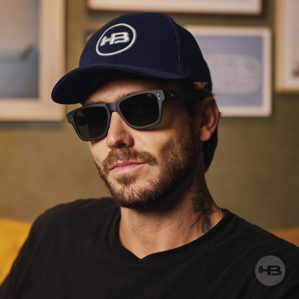 Óculos de Sol HB Foster - Preto Fosco 52 - Polarizado Preto 2