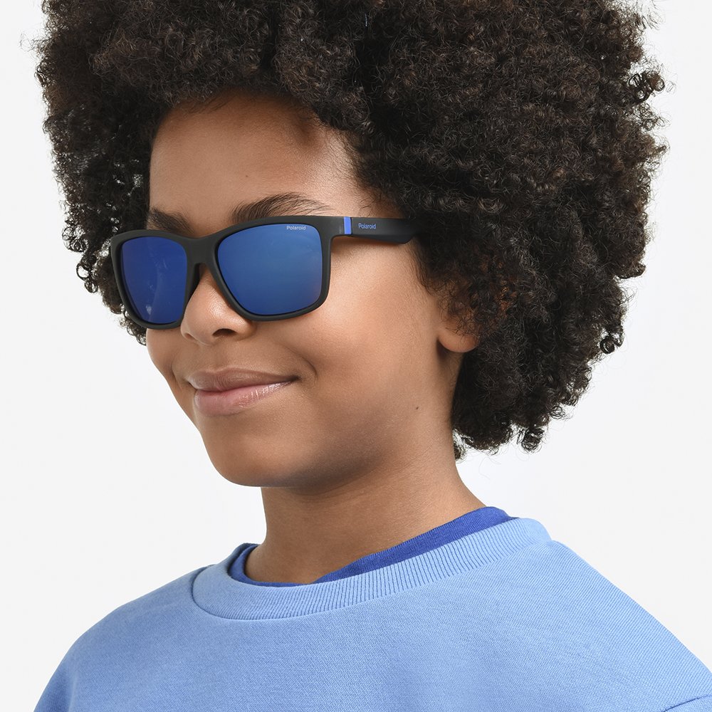Óculos de Sol Polaroid Pld 8057/S 003 - Preto 50 - Infantil Azul 4