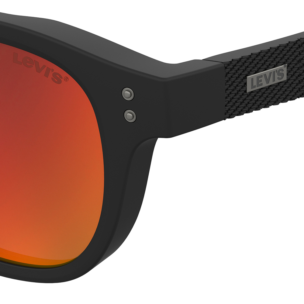 Óculos de Sol Levis Lv 5060/S BLX - Preto 48 Vermelho 3