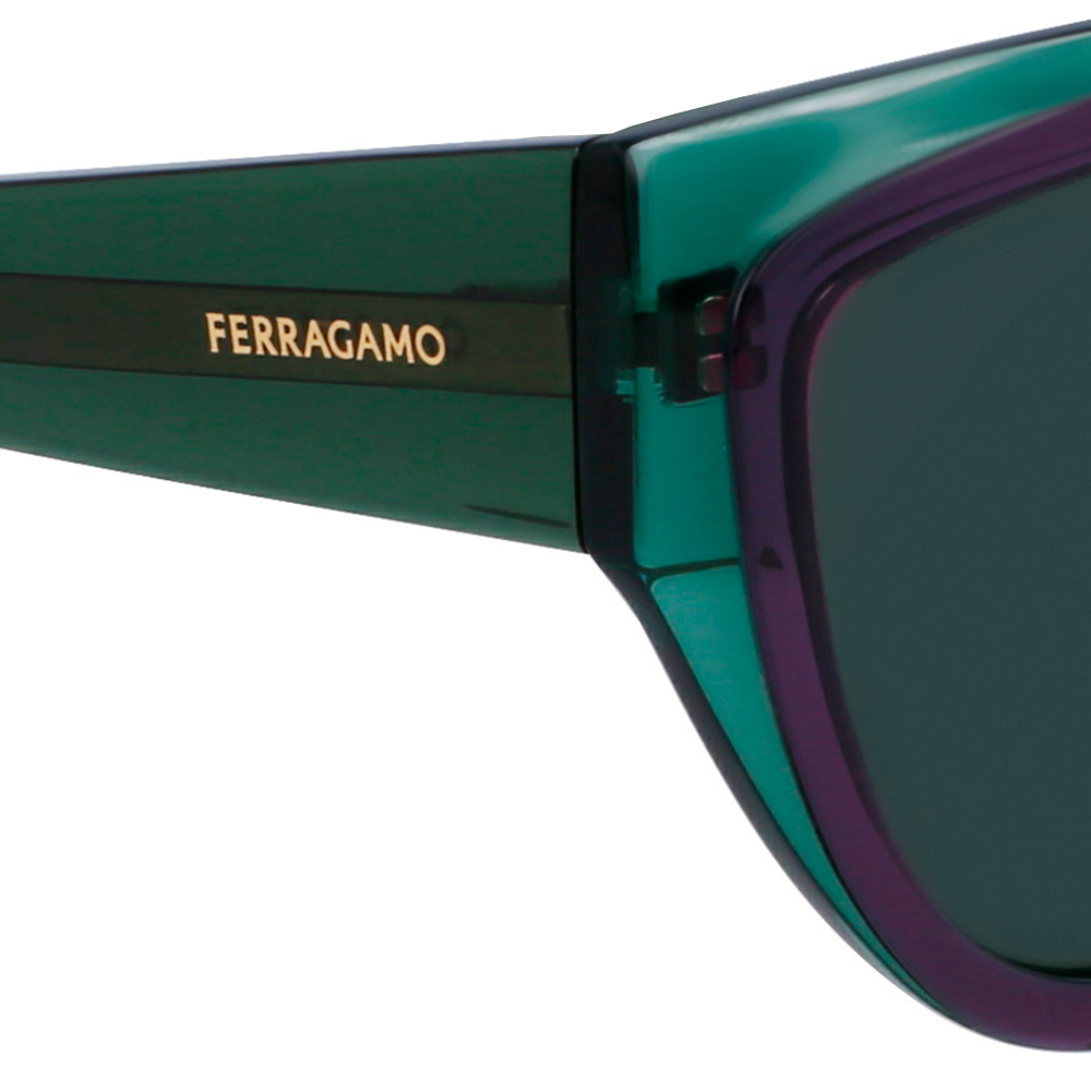 Óculos de Sol Ferragamo SF2004S 318 - Verde Crystal 53 Verde 4