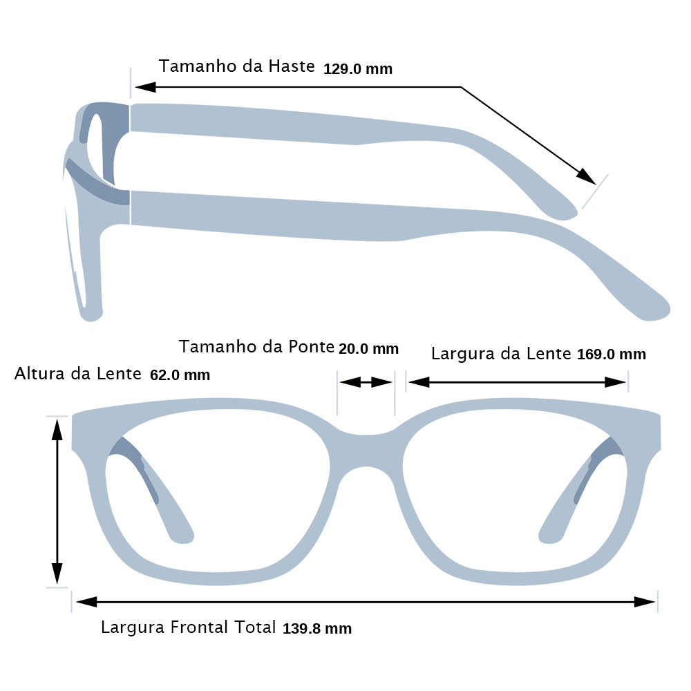 Óculos de Sol Esportivo HB Edge - Dourado Gloss 169 Dourado 5