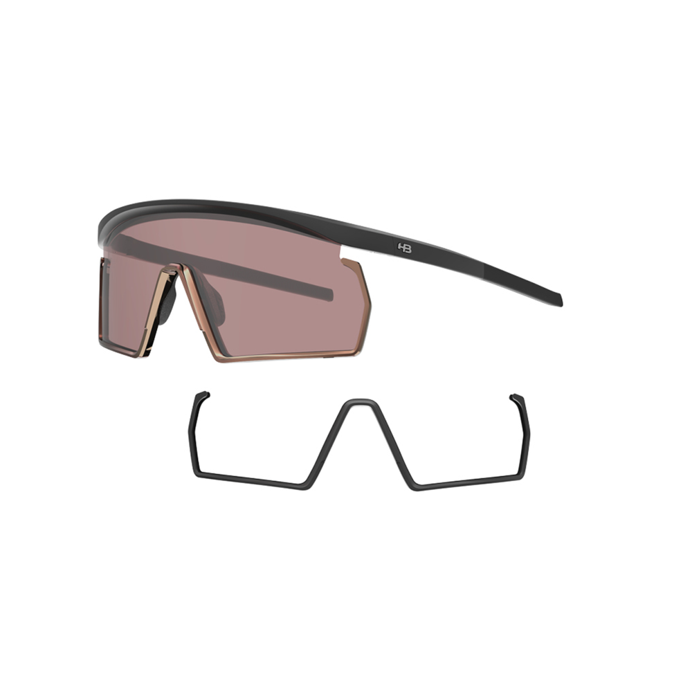 Óculos de Sol Esportivo HB Spinner - Preto 141 - Lente Âmbar