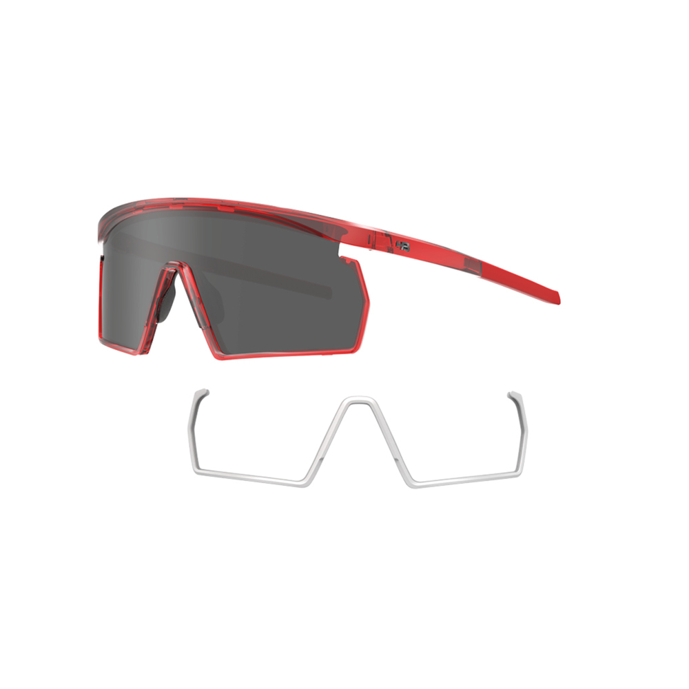 Óculos de Sol Esportivo HB Spinner - Vermelho Translúcido 141 Vermelho 3