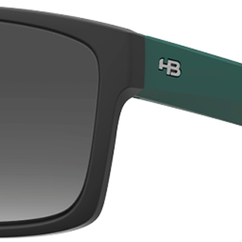 Óculos de Sol HB Freak - Preto Fosco e Verde 58 Preto 4