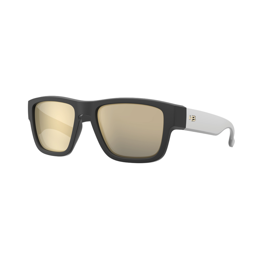 Óculos de Sol HB H-Bold - Preto Fosco 55 - Lente Dourado