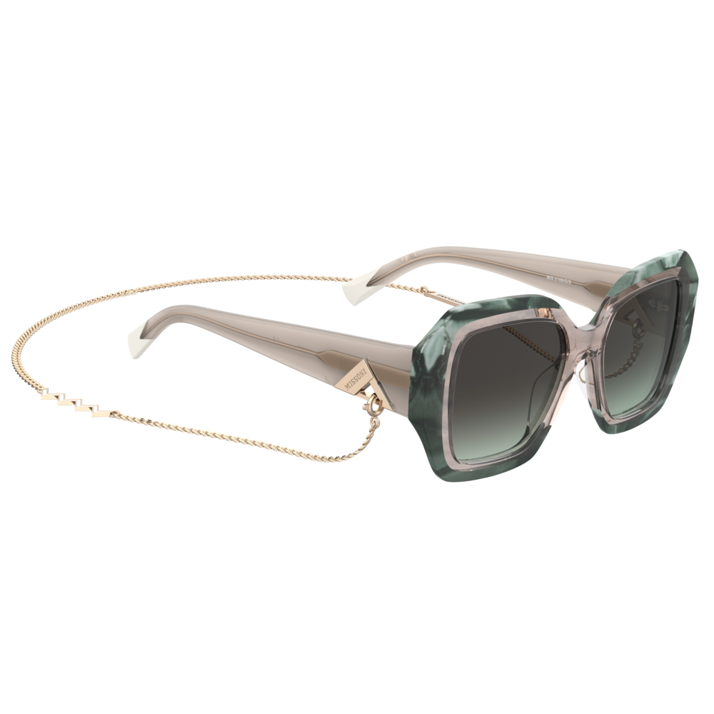 Óculos de Sol Missoni Mis 0168/G/S Yq3 - Verde Striped 52 Verde 2