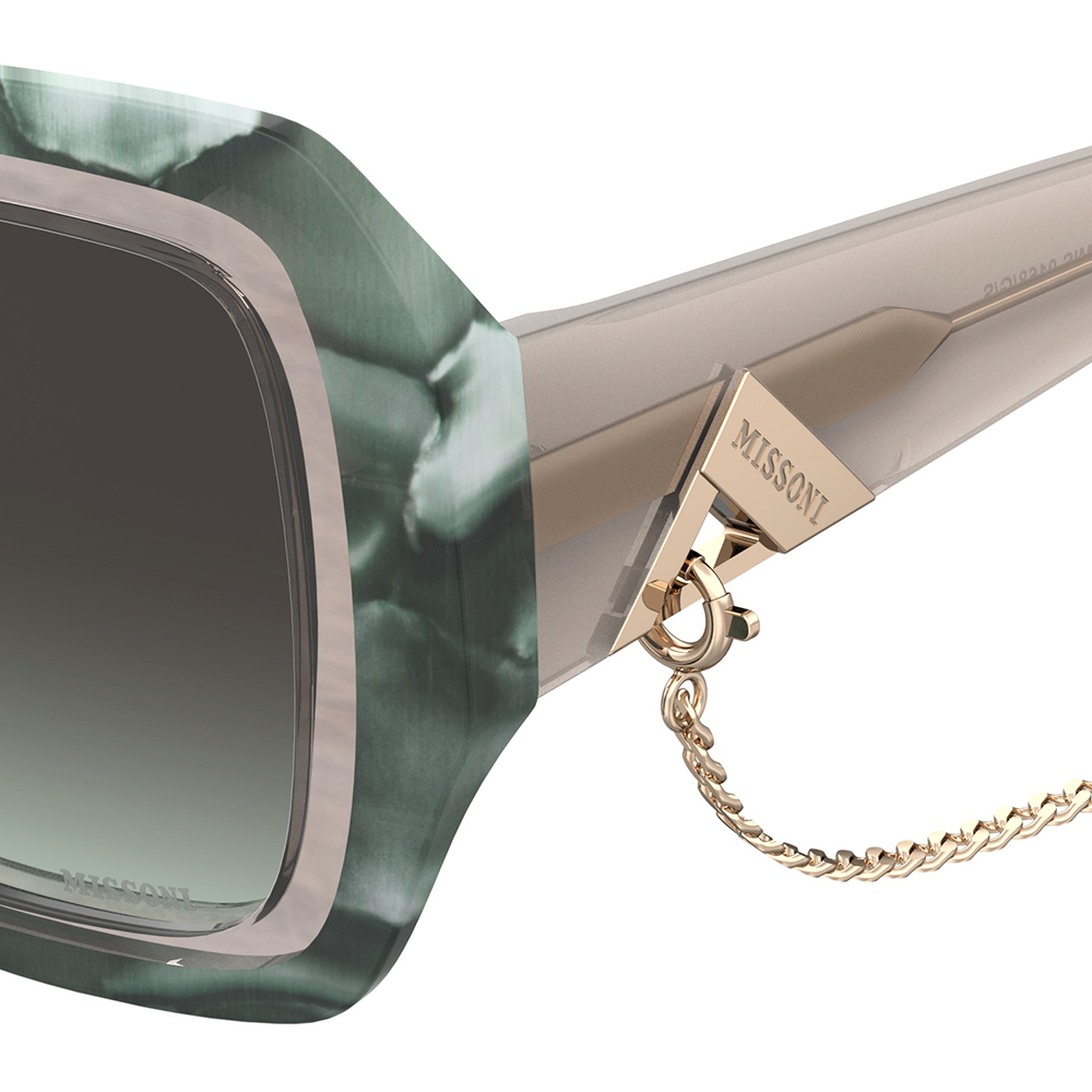 Óculos de Sol Missoni Mis 0168/G/S Yq3 - Verde Striped 52 Verde 6