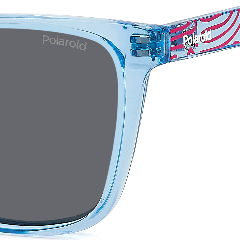 Óculos de Sol Polaroid Kids Pld 8062/S Mvu - Azul Crystal 48 Azul 6