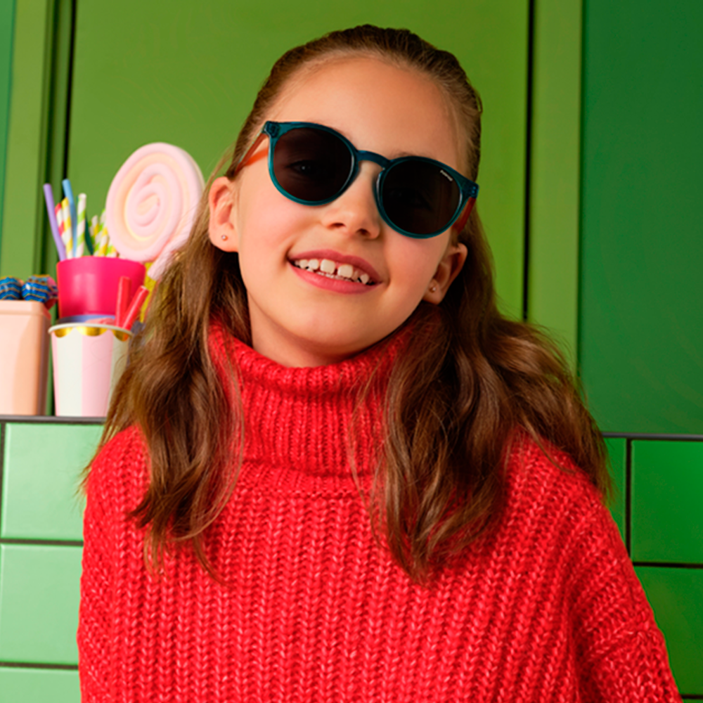 Óculos de Sol Polaroid Kids Pld 8061/S Tcf - Verde Crystal 46 Verde 7