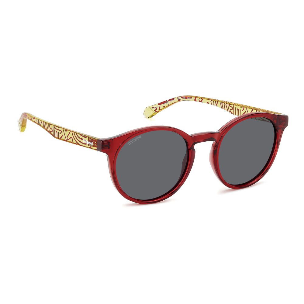 Óculos de Sol Polaroid Kids Pld 8061/S Ahy - Vermelho 46 Vermelho 2
