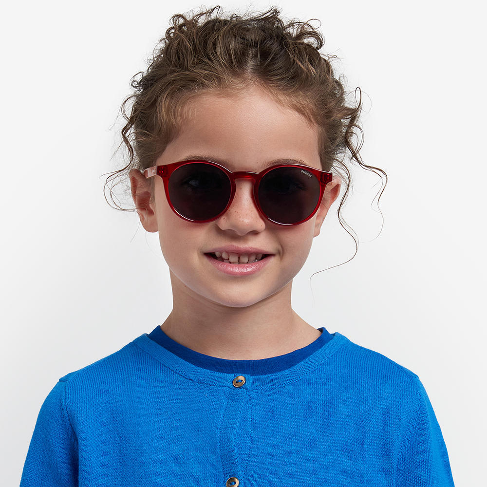 Óculos de Sol Polaroid Kids Pld 8061/S Ahy - Vermelho 46 Vermelho 8
