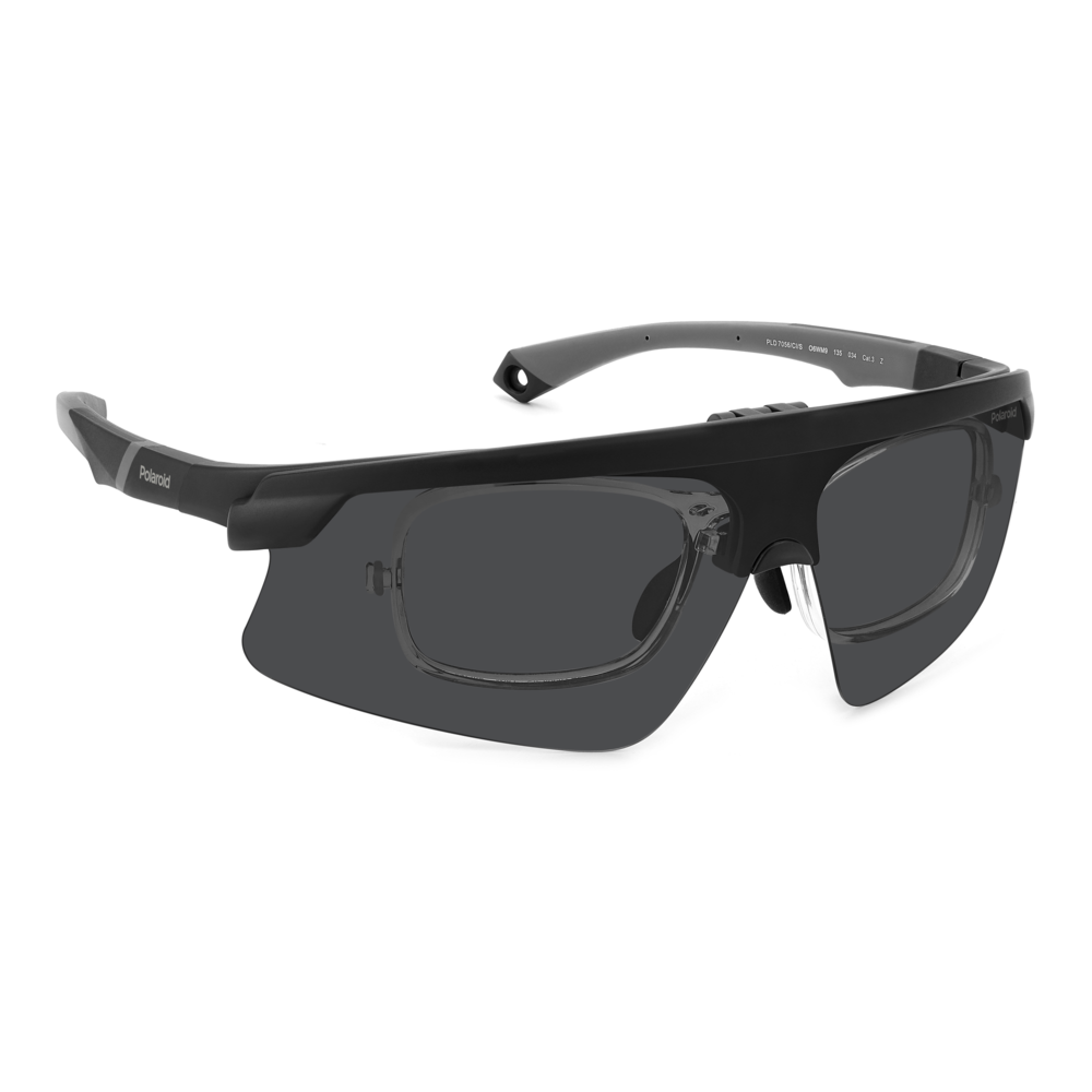 Óculos Esportivo Clip On Polaroid Pld 7056/Ci/S O6W - Preto 99 Preto 2