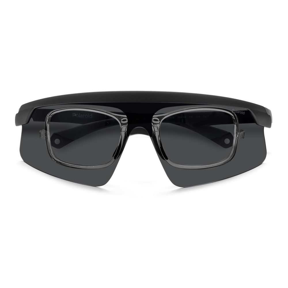Óculos Esportivo Clip On Polaroid Pld 7056/Ci/S O6W - Preto 99 Preto 3