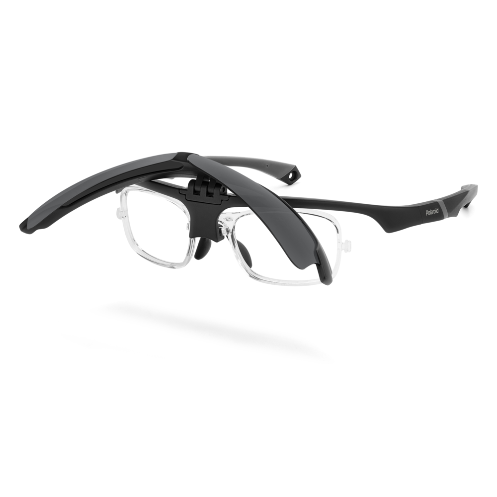 Óculos Esportivo Clip On Polaroid Pld 7056/Ci/S O6W - Preto 99 Preto 5