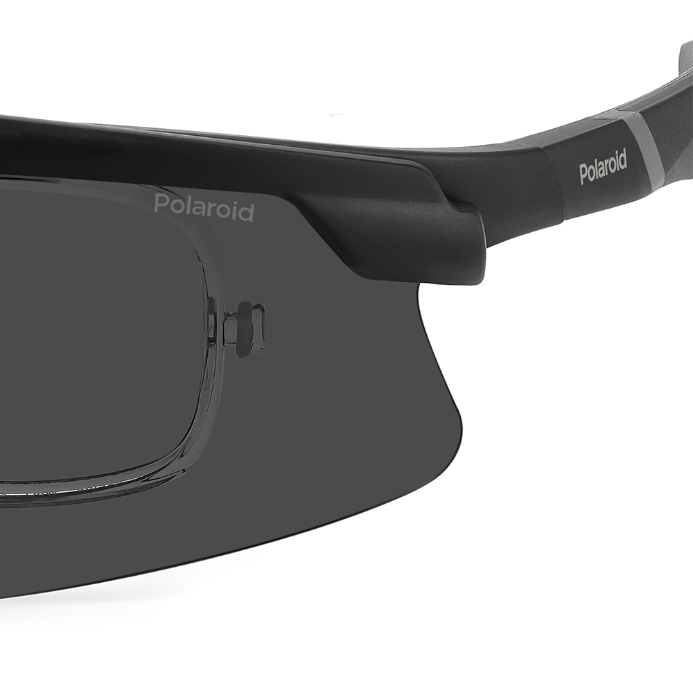 Óculos Esportivo Clip On Polaroid Pld 7056/Ci/S O6W - Preto 99 Preto 7