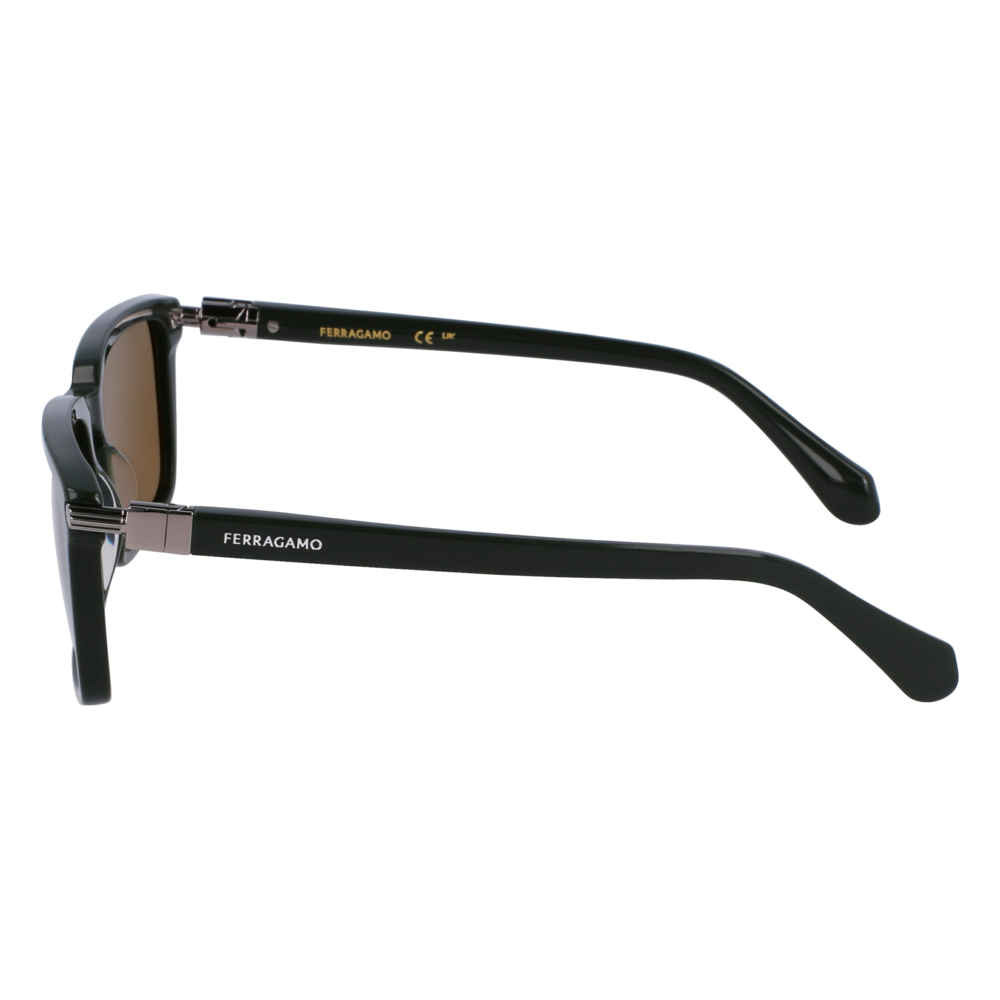 Óculos de Sol Ferragamo SF1110S 302 - Cinza Escuro 56 Preto 3