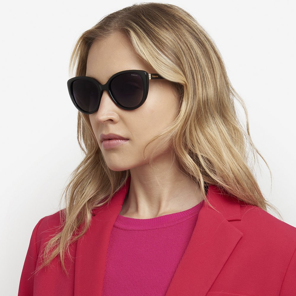 Óculos de Sol Feminino Polaroid Pld 4176/S/X 807 - Preto 56 Preto 7