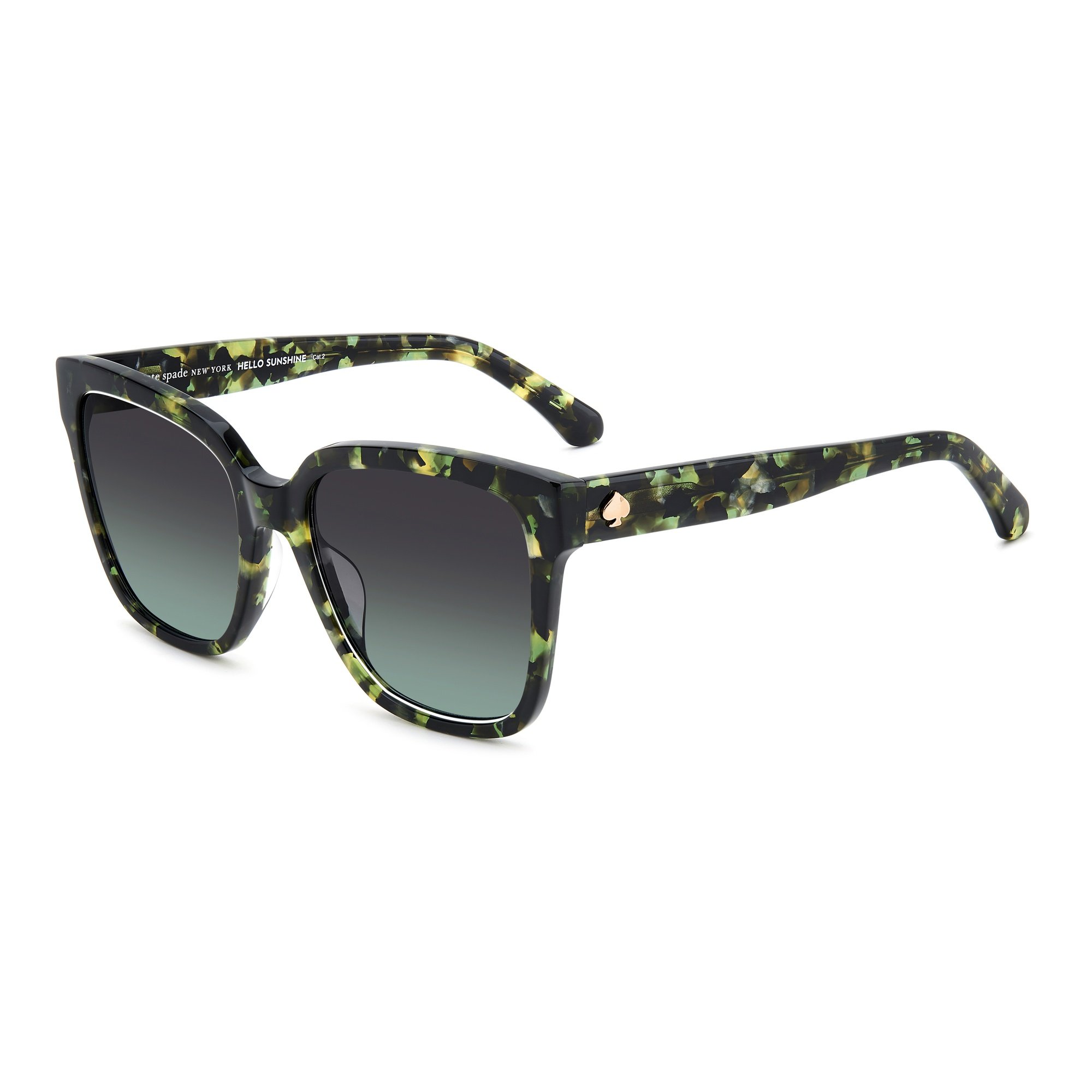 Óculos de Sol Feminino Kate Spade KS Kiya 2/G/S PHW - Verde Havana 56
