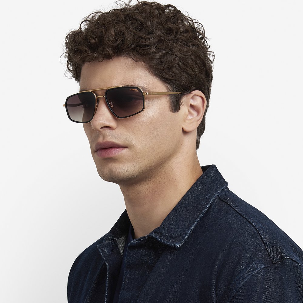 Óculos de Sol Masculino Carrera 338/S 003 - Preto Fosco 58 Preto 8