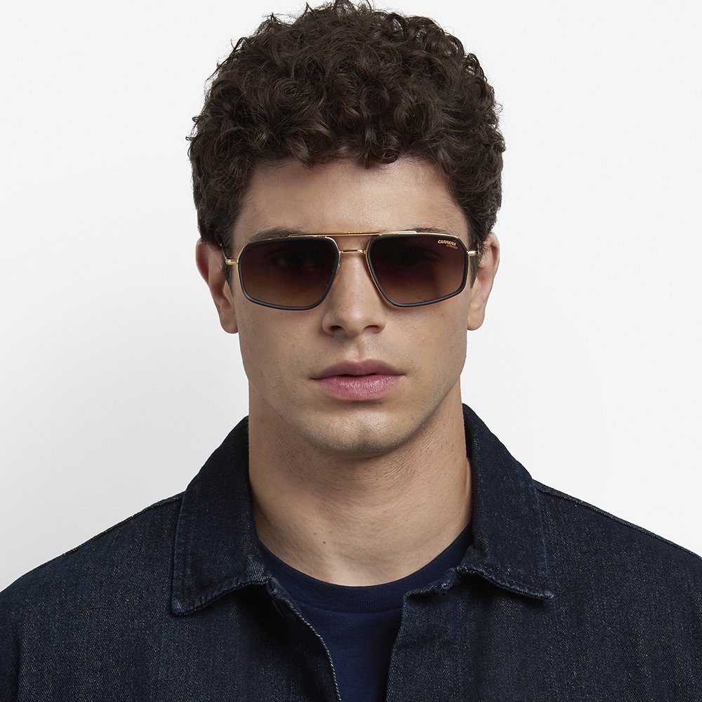 Óculos de Sol Masculino Carrera 338/S 003 - Preto Fosco 58 Preto 9