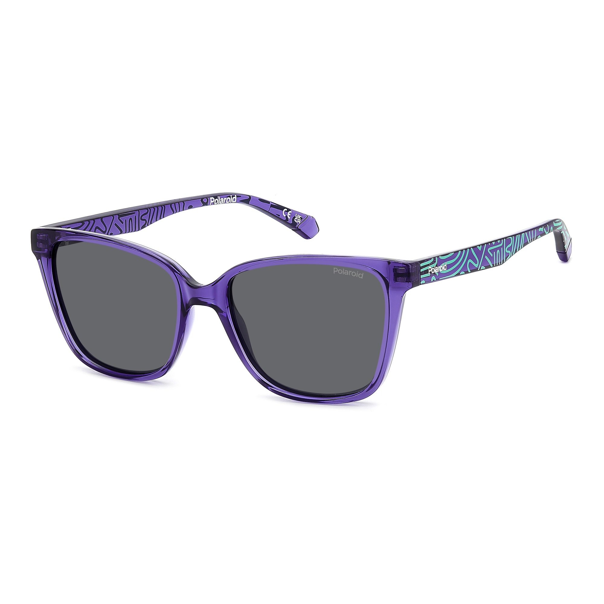 Óculos de Sol Infantil Polaroid Kids Pld 8062/S B3V - Violeta 48