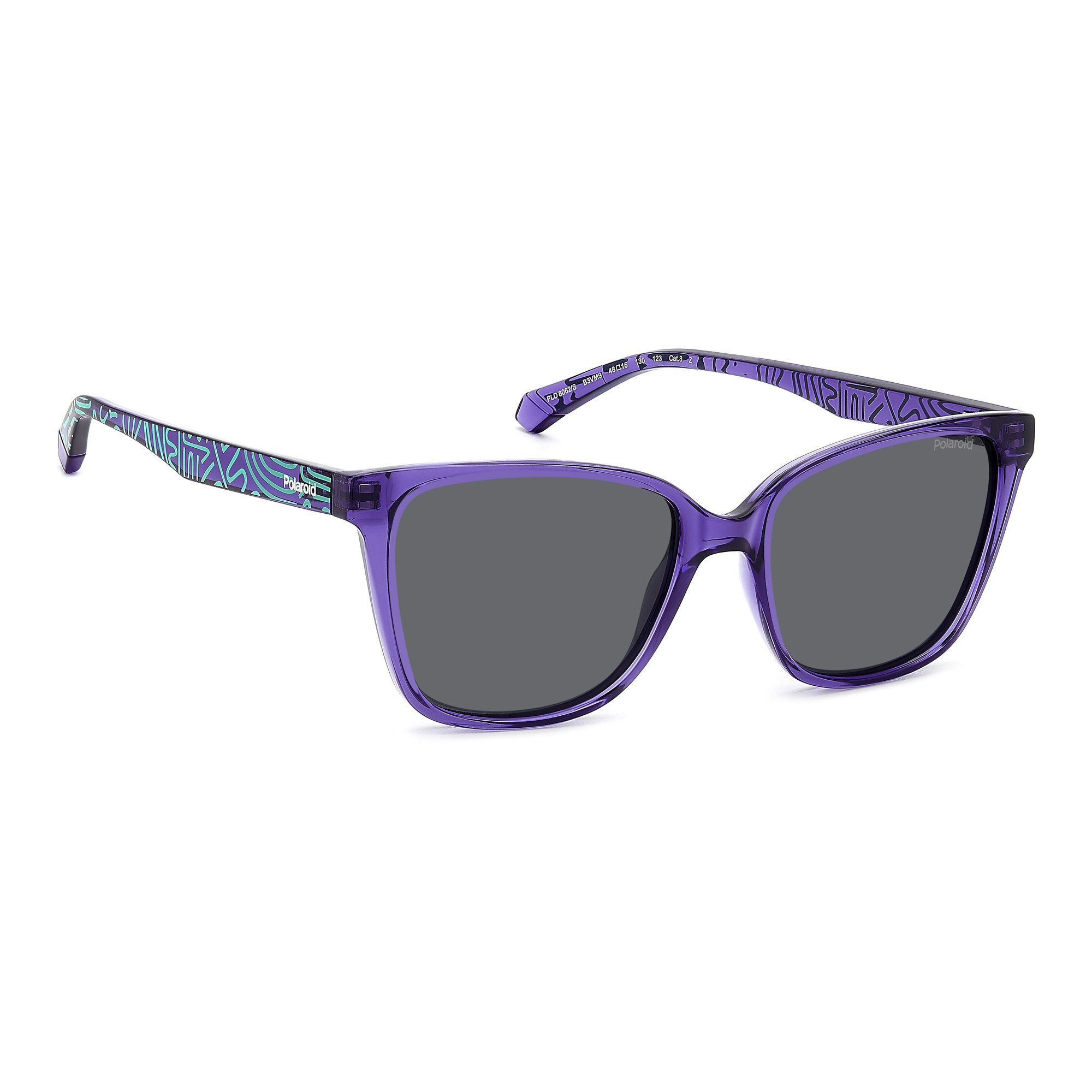 Óculos de Sol Infantil Polaroid Kids Pld 8062/S B3V - Violeta 48 Roxo 2