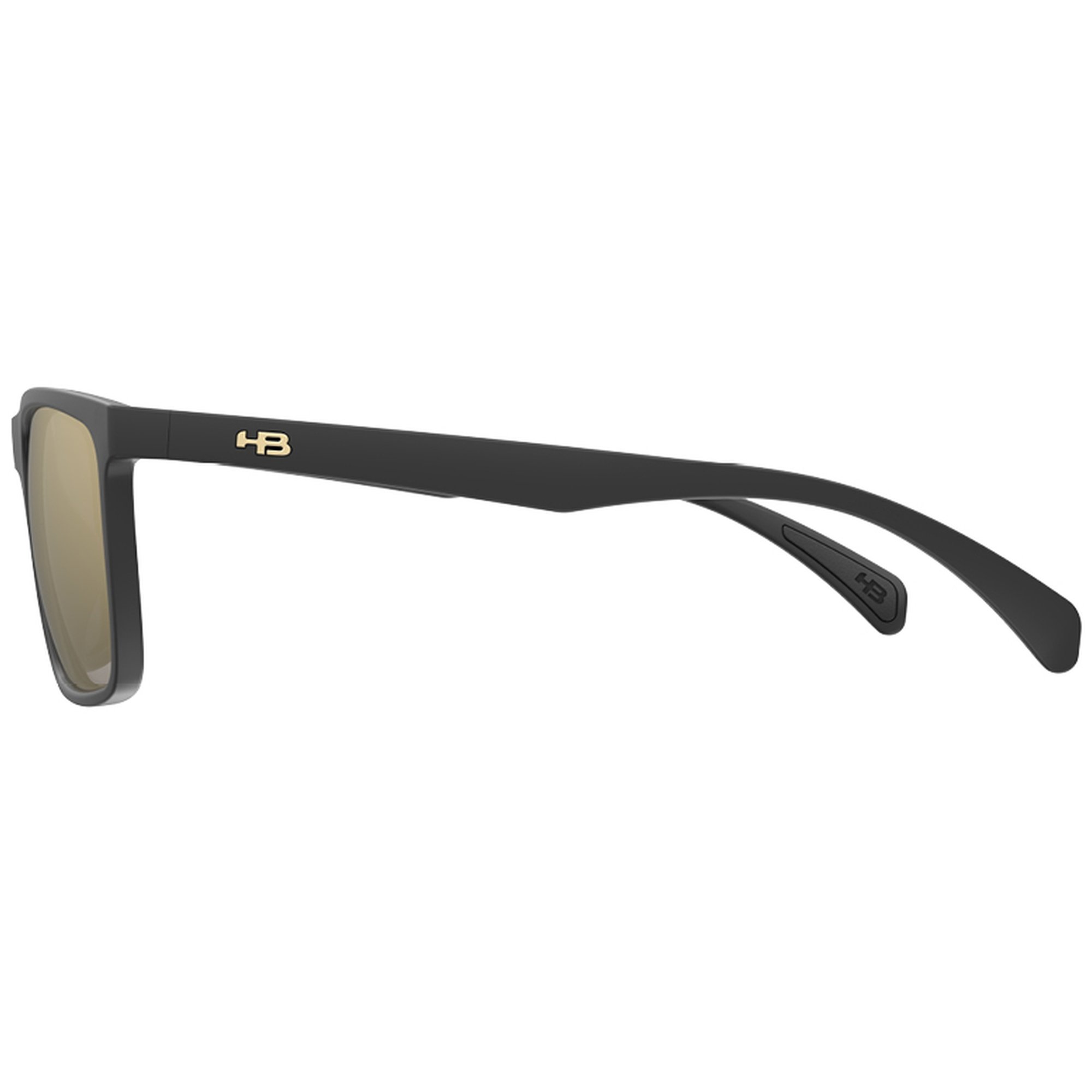 Óculos de Sol HB Iconic - Preto Fosco Gold 56 Preto 3