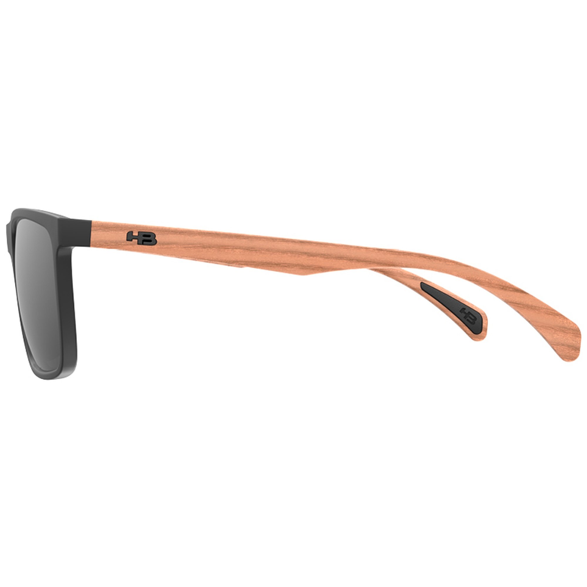 Óculos de Sol HB Iconic - Preto Fosco Wood 56 Preto 3