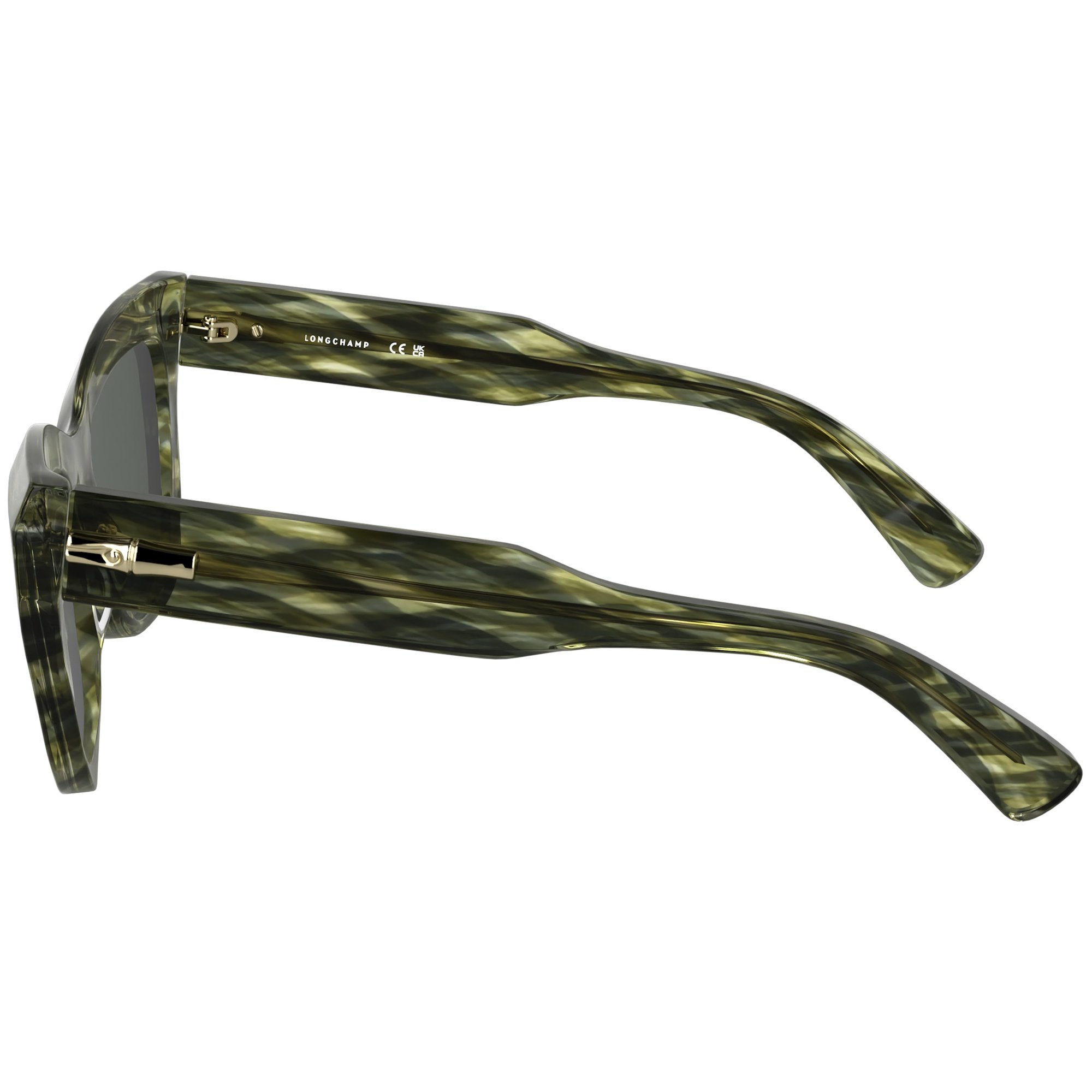 Óculos de Sol Longchamp LO777S 211 - Marrom Cristal Striped 53 Marrom 3