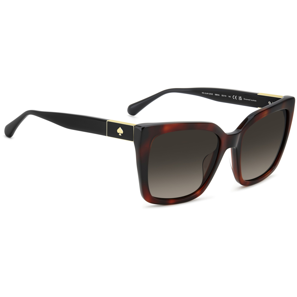 Óculos de Sol Kate Spade KS Lilah 2/G/S 086 - Marrom Havana 55 Marrom 2