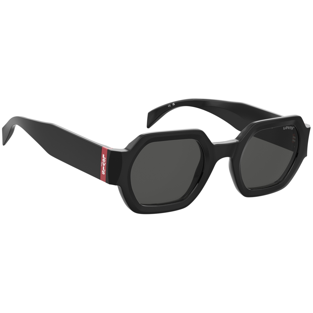 Óculos de Sol Levis Lv 1079/S 807 - Preto 49 Preto 2