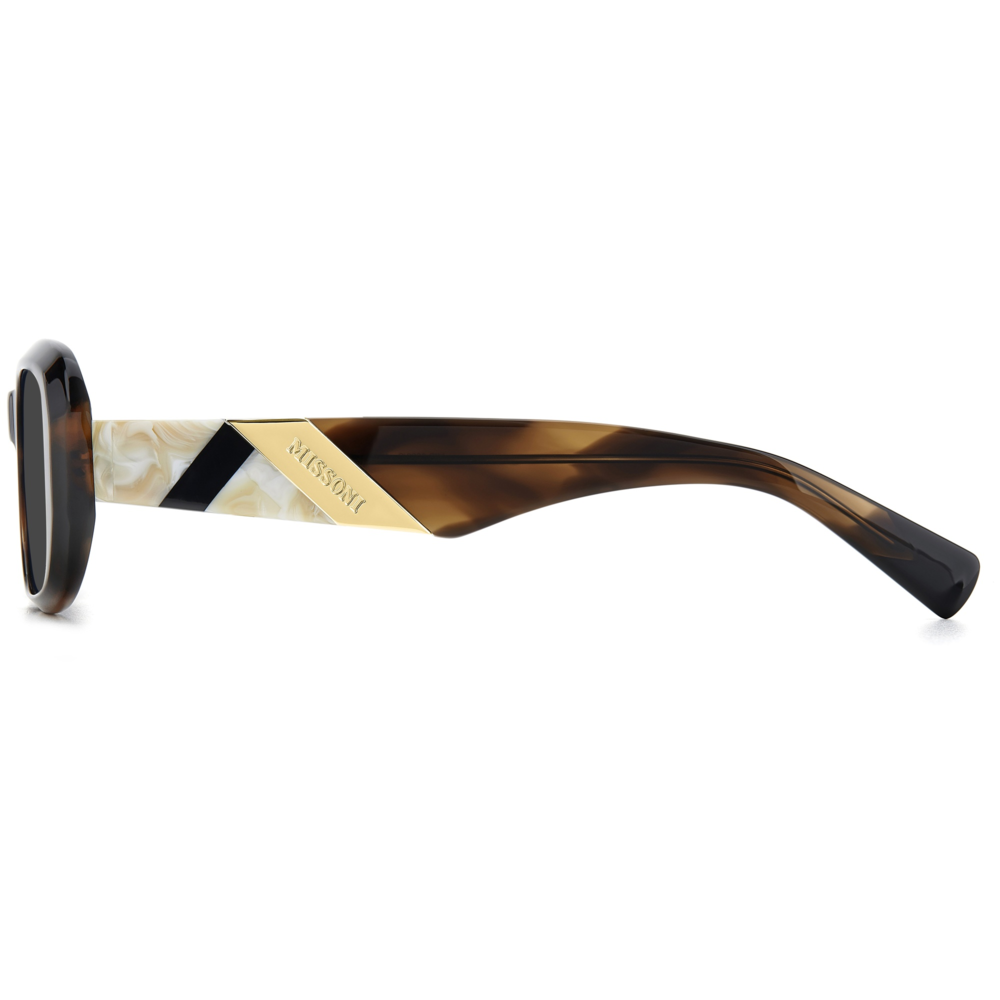 Óculos de Sol Missoni Mis 0220/S KVI - Marrom Striped 52 Marrom 4