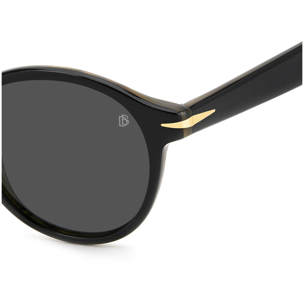 Óculos de Sol David Beckham DB 1178/S PPO - Preto Striped 50 Preto 6