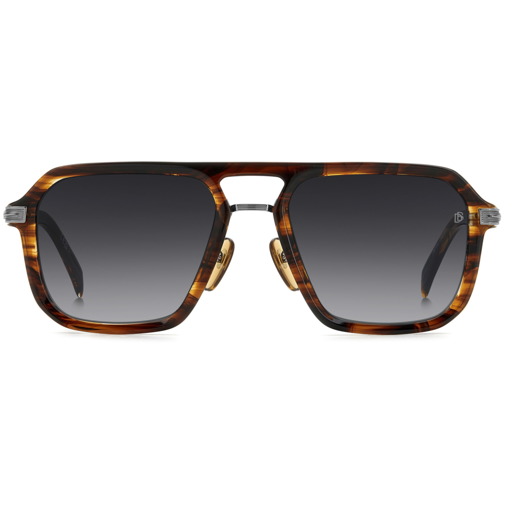 Óculos de Sol David Beckham DB 7136/S 6C5 - Marrom Horn 56 Marrom 3