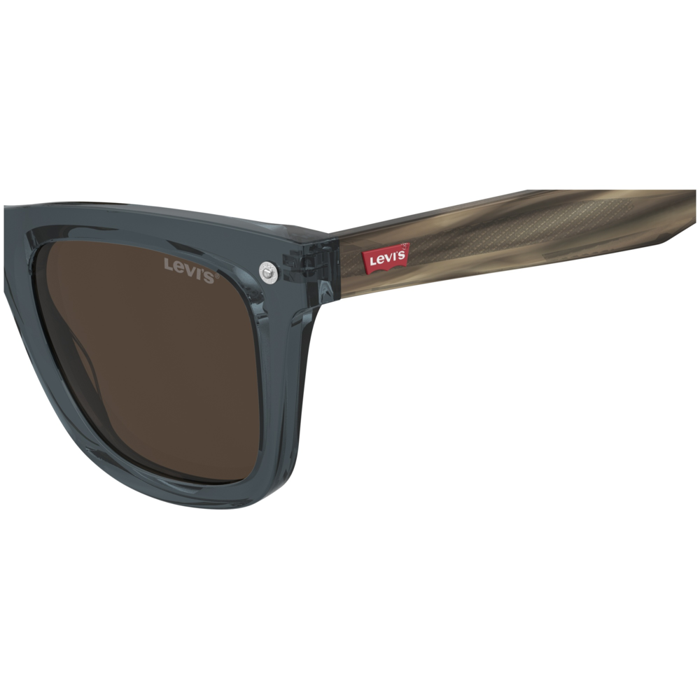 Óculos de Sol Levis Lv 5075/S PJP - Azul Cristal 50 Marrom 4