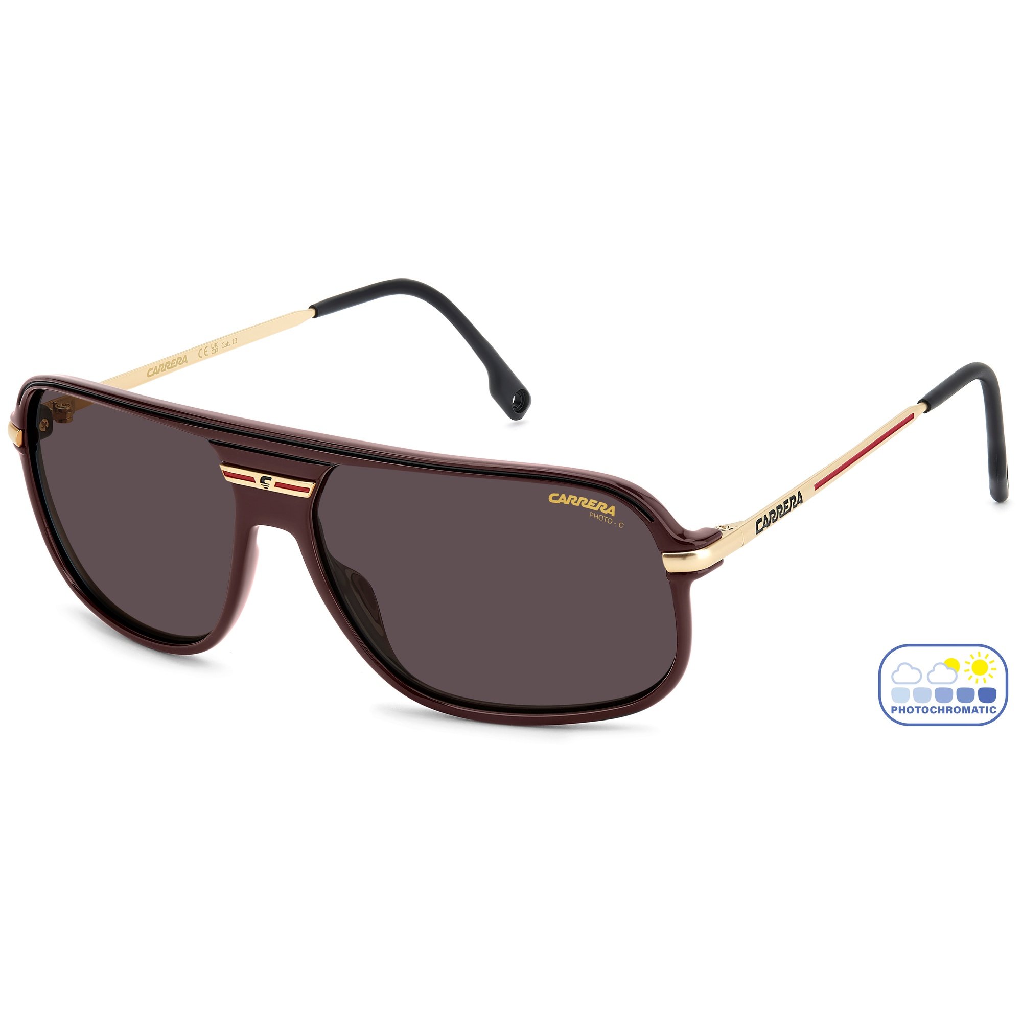 Óculos de Sol Carrera C Sport 10/S 6K3 - Vermelho Burgundy 62 Marrom 2