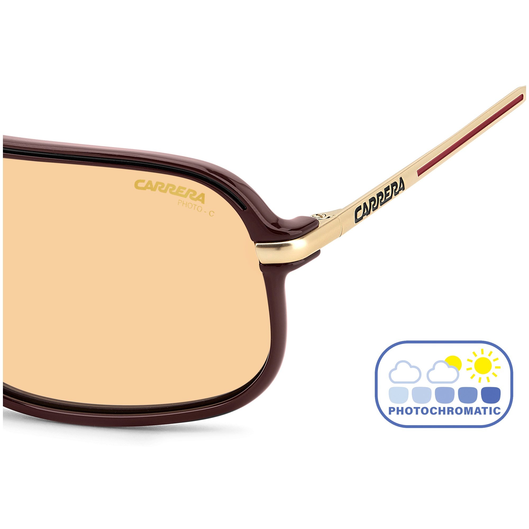 Óculos de Sol Carrera C Sport 10/S 6K3 - Vermelho Burgundy 62 Marrom 6