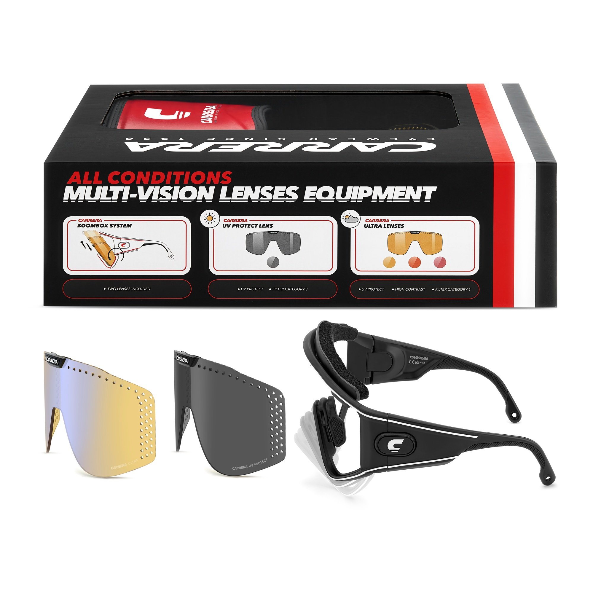 Óculos de Sol Esportivo Carrera Ca Transforma 003 - Preto Fosco 99 Preto 8