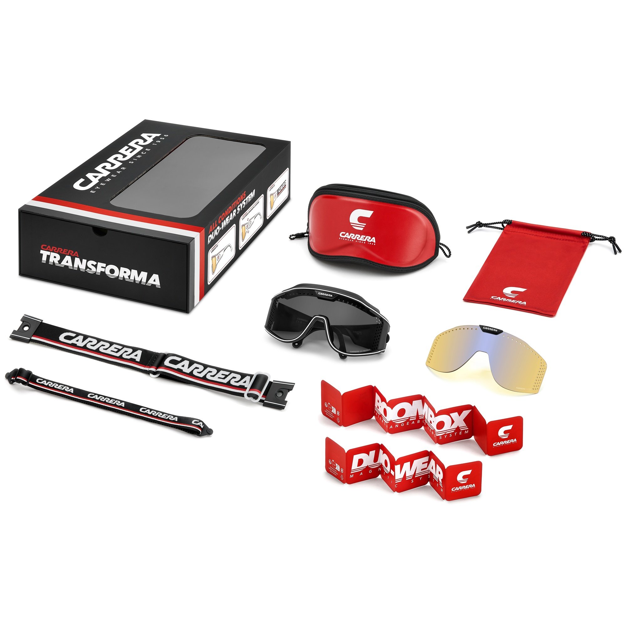 Óculos de Sol Esportivo Carrera Ca Transforma 003 - Preto Fosco 99 Preto 9