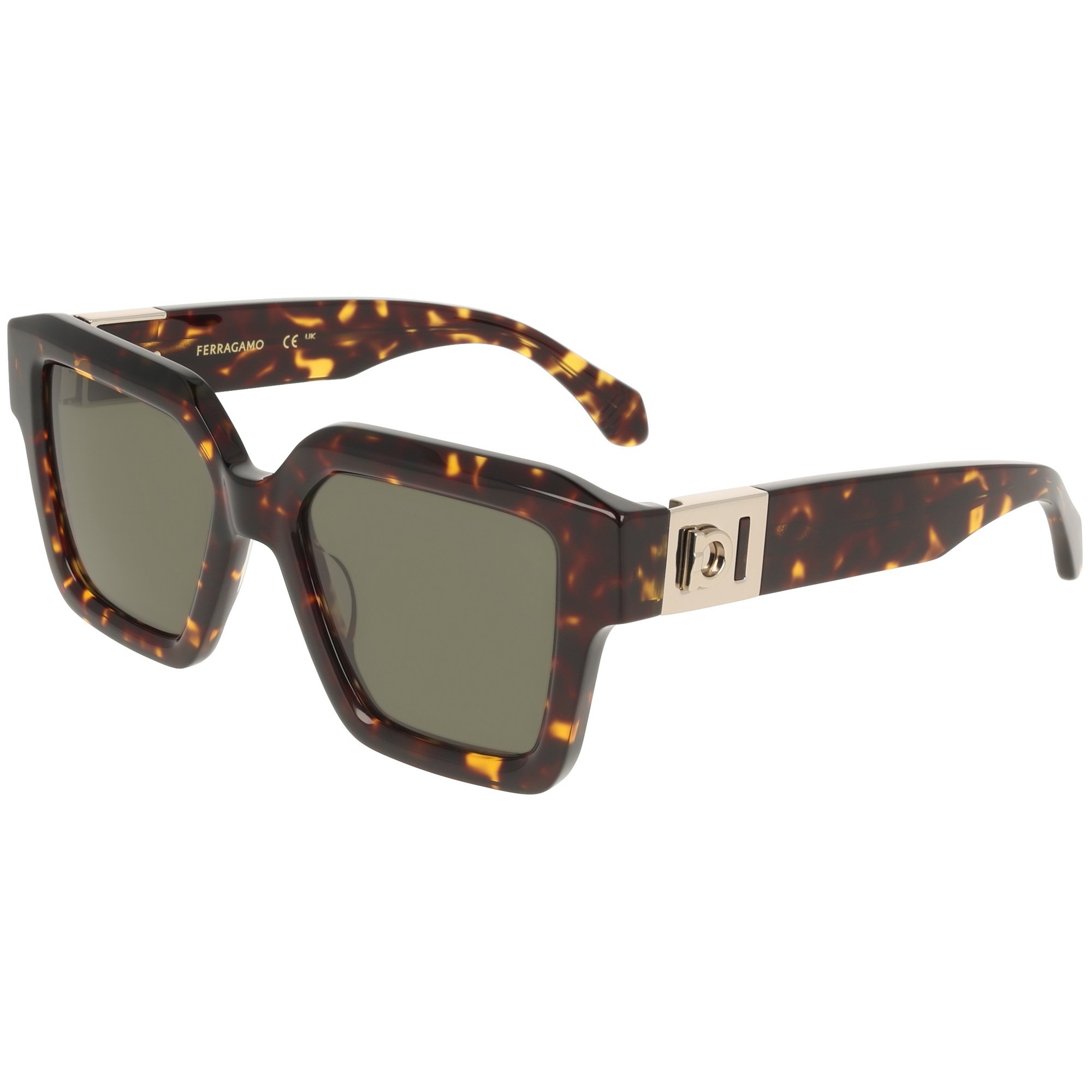 Óculos de Sol Ferragamo SF2084S 242 - Marrom Tortoise 53