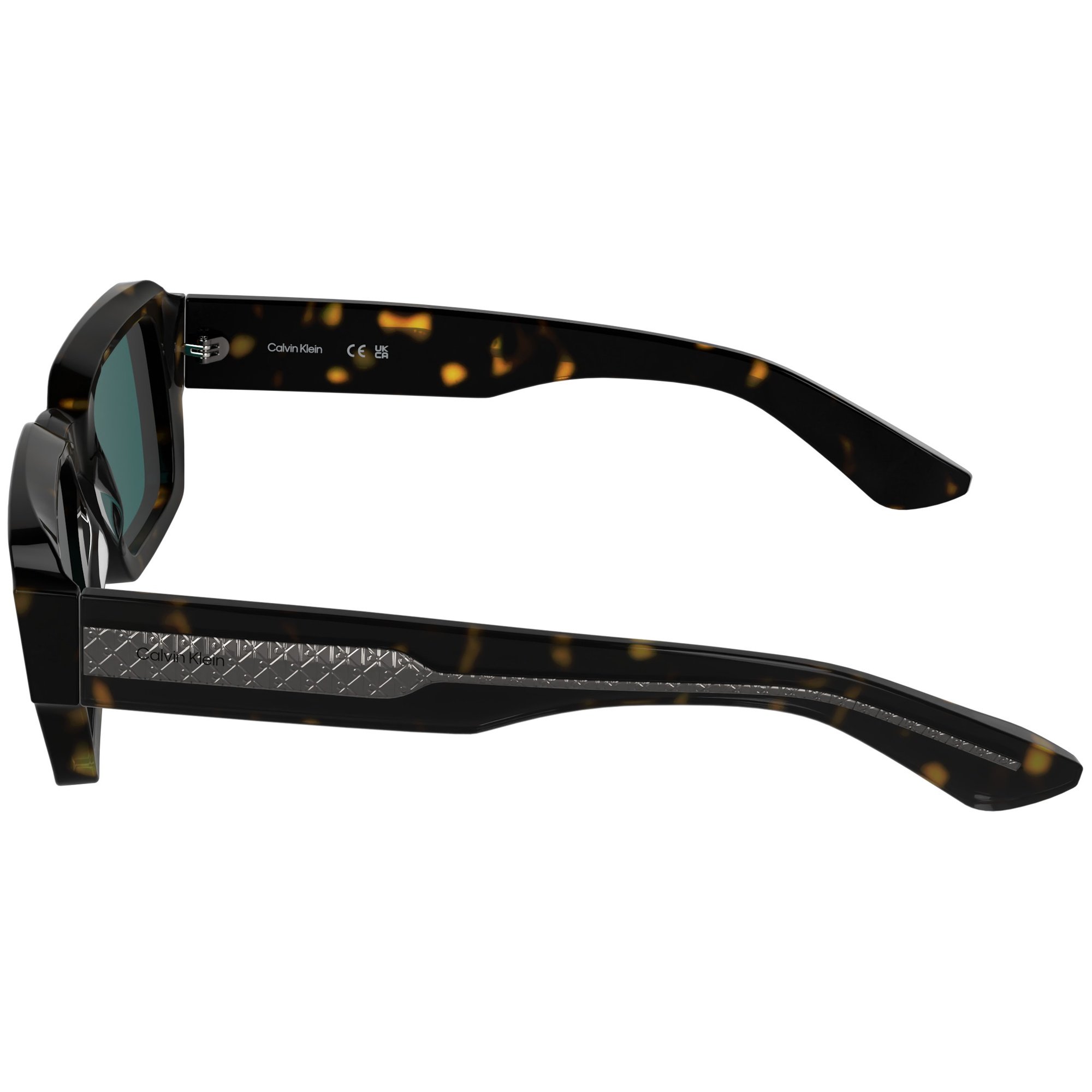 Óculos de Sol Calvin Klein CK25538S 235 - Marrom Havana 50 Preto 5