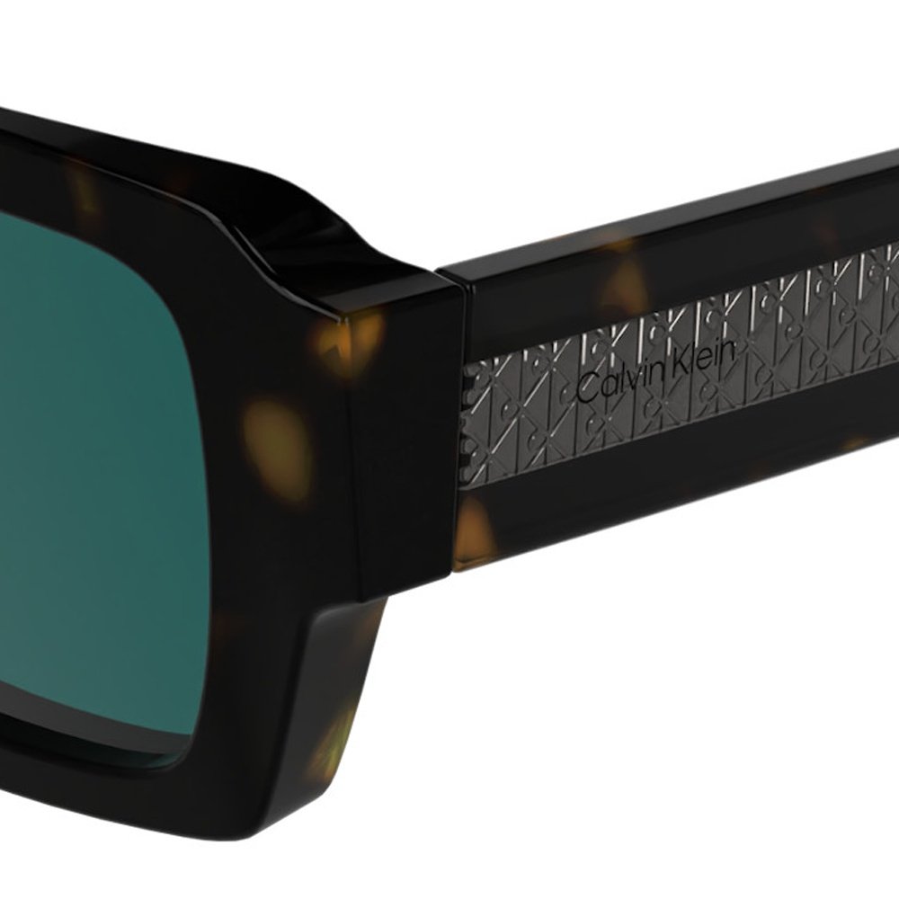 Óculos de Sol Calvin Klein CK25538S 235 - Marrom Havana 50 Preto 6