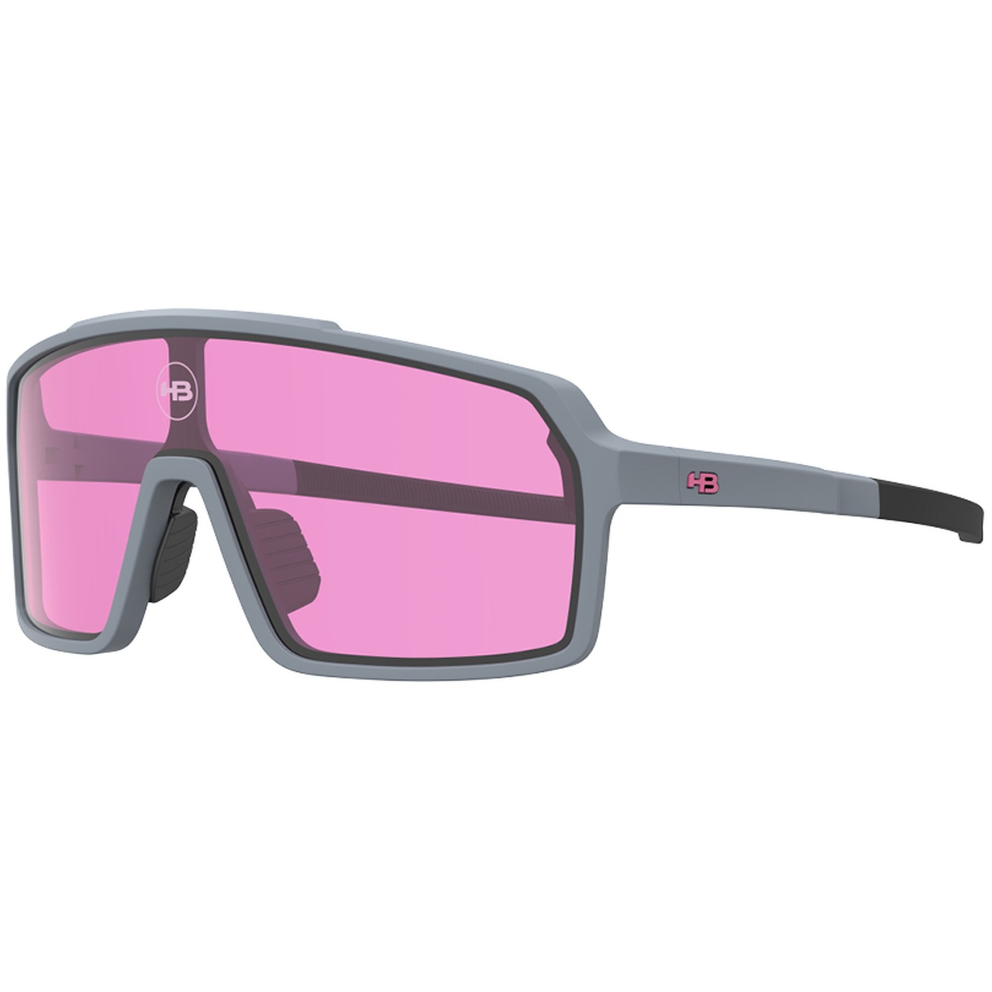 Óculos de Sol Esportivo HB Grinder - Cinza Fosco 131 Super Low Ligh