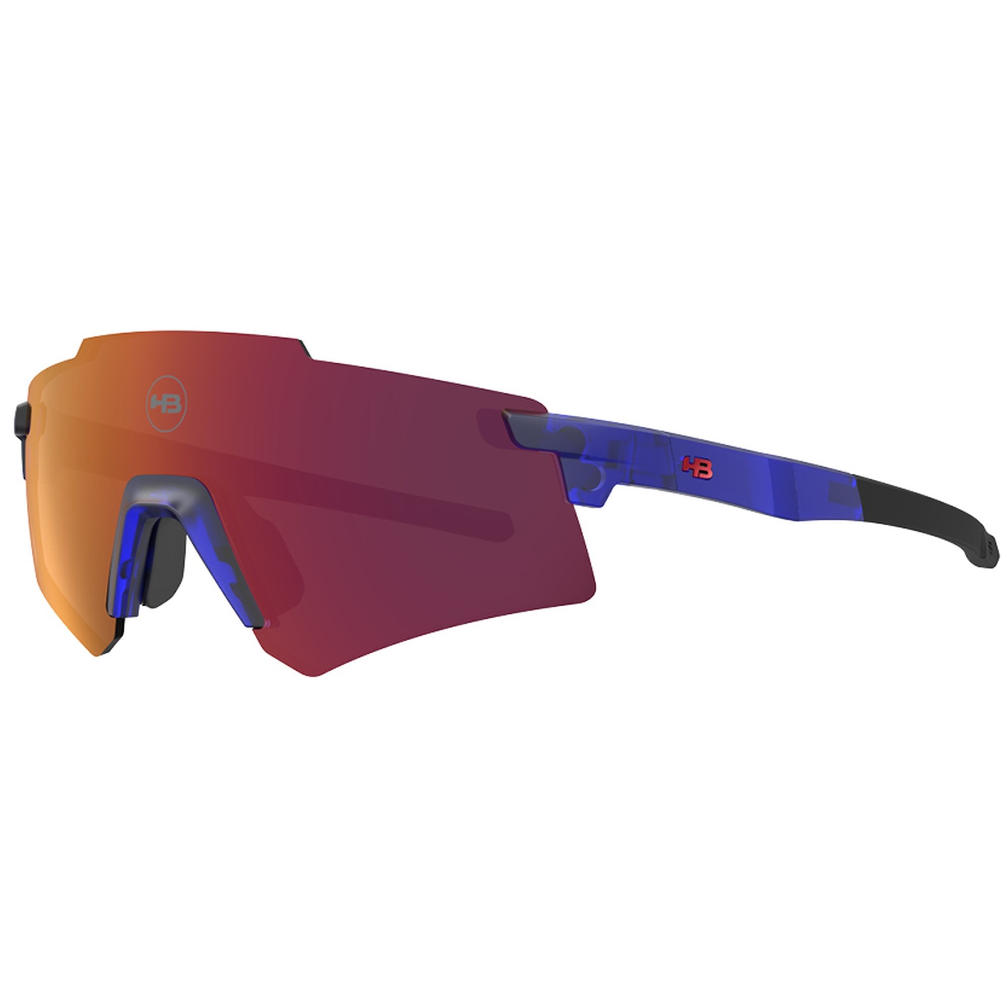 Óculos de Sol Esportivo HB Apex Light - Azul Crystal 135 Espelhado Azul 2