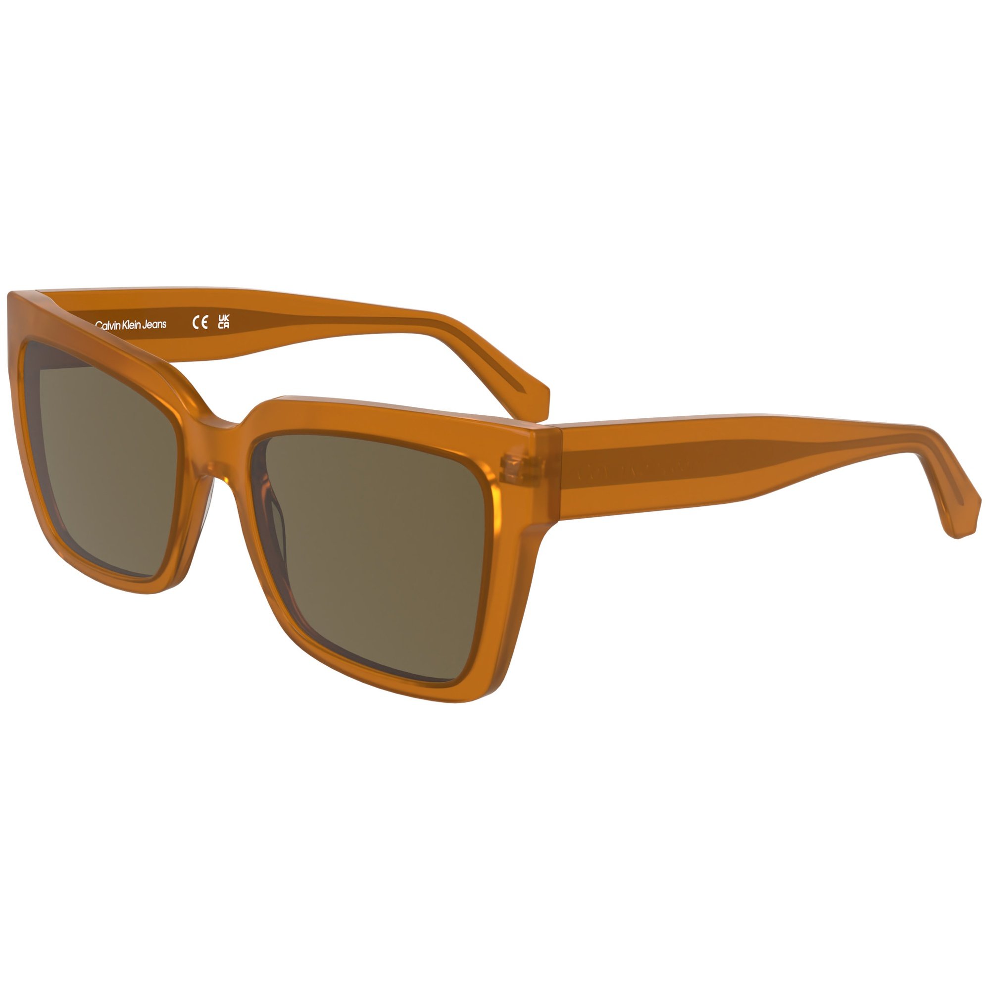 Óculos de Sol Calvin Klein Jeans CKJ24606S 201 - Marrom 54 - Muda de Cor